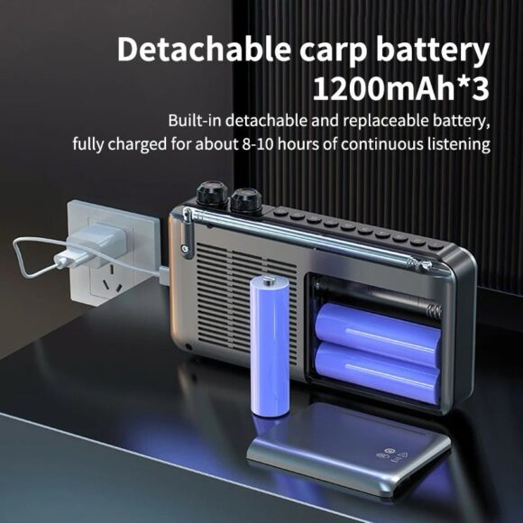 Radio avec lecteur vidéo  mp4 carte mémoire clé USB et Bluetooth – Image 2