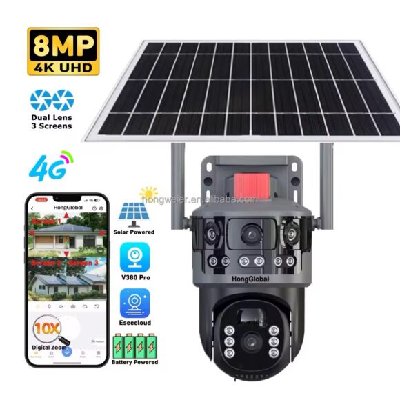 Caméra de surveillance avec panneau solaire 4G et wifi waterproof – Image 2