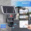 Caméra de surveillance avec panneau solaire 4G et wifi waterproof